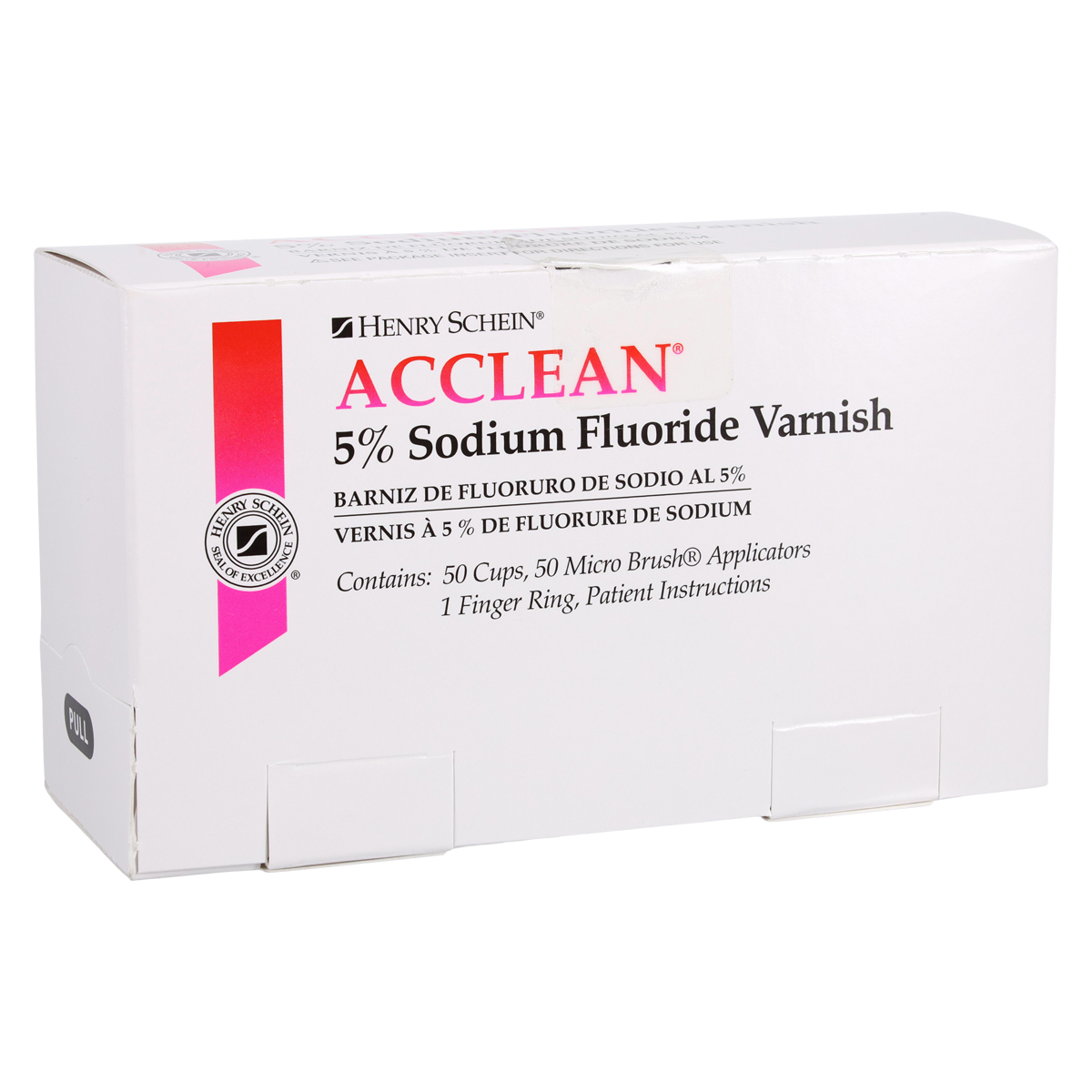 Acclean Fluoride Varnish Cups Unit Dose 5% NaF 0.5 mL Cherry 50/Bx